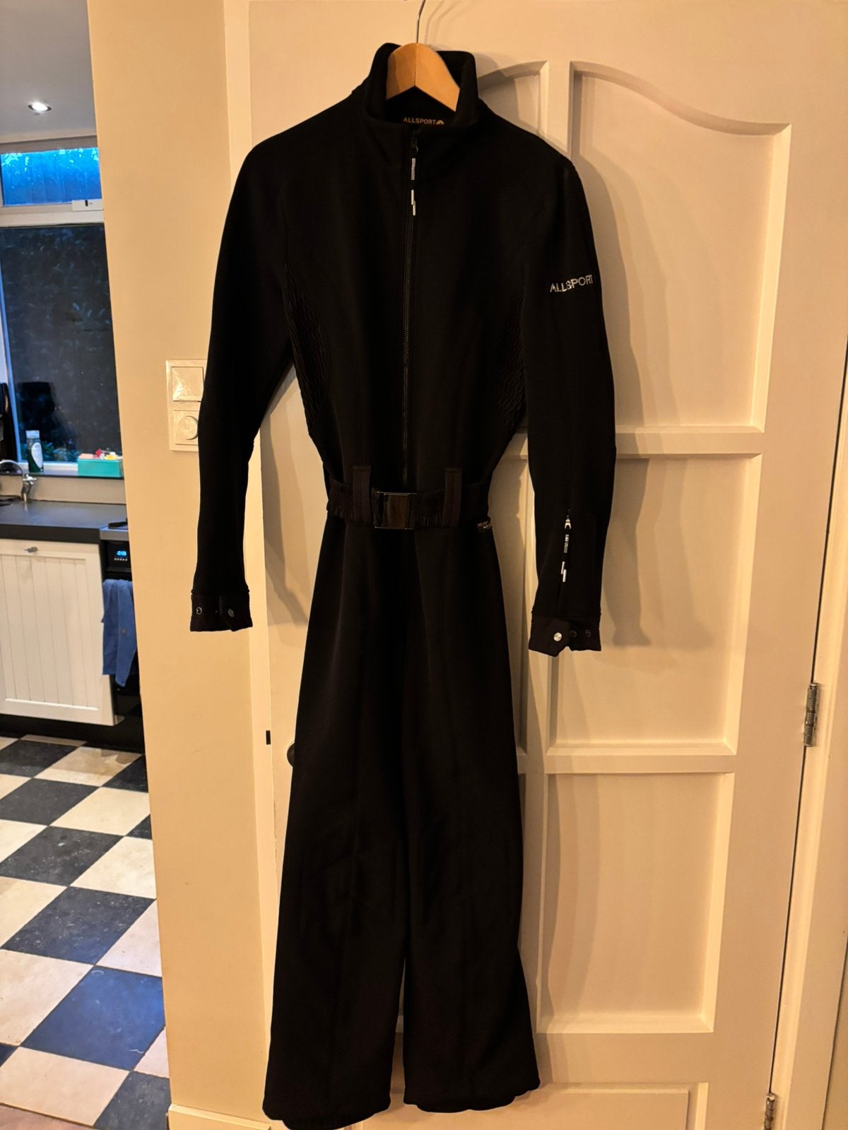 AllSport zwarte skipak, Kleding | Dames, Ophalen of Verzenden, Zo goed als nieuw, Maat 38/40 (M), Overige typen