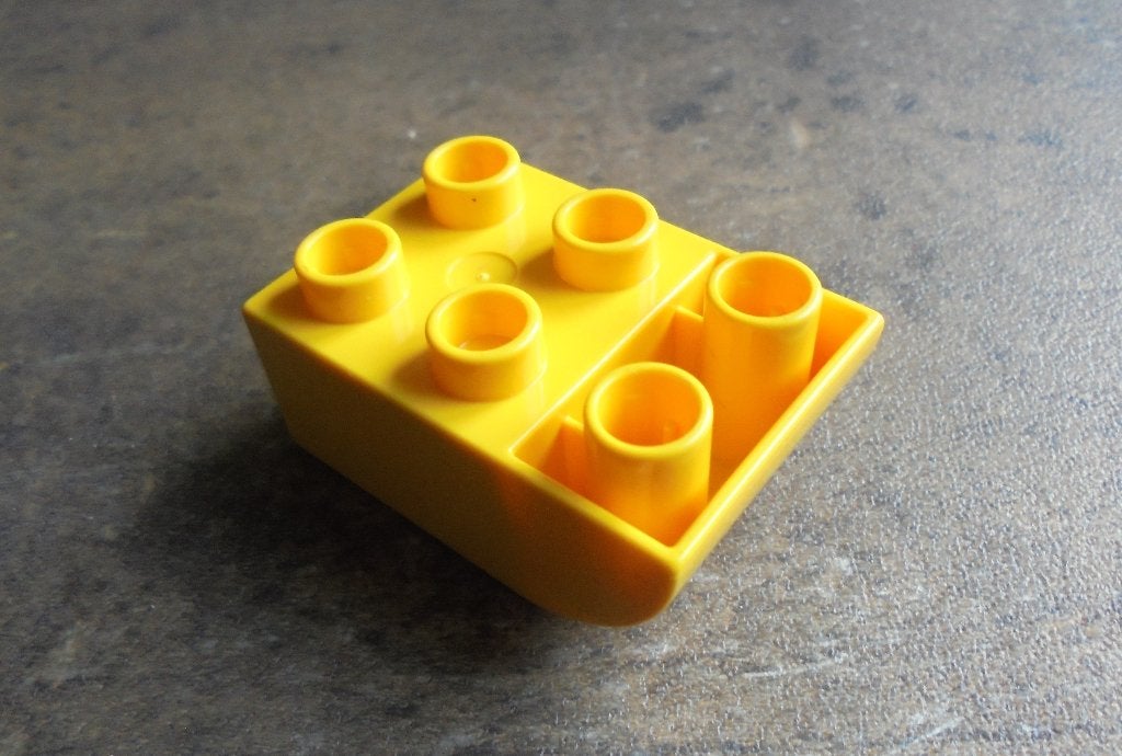 Lego Duplo Brick 2x3 Slope Curved Inverted (zie foto's) 13, Ophalen of Verzenden, Gebruikt, Losse stenen, Duplo