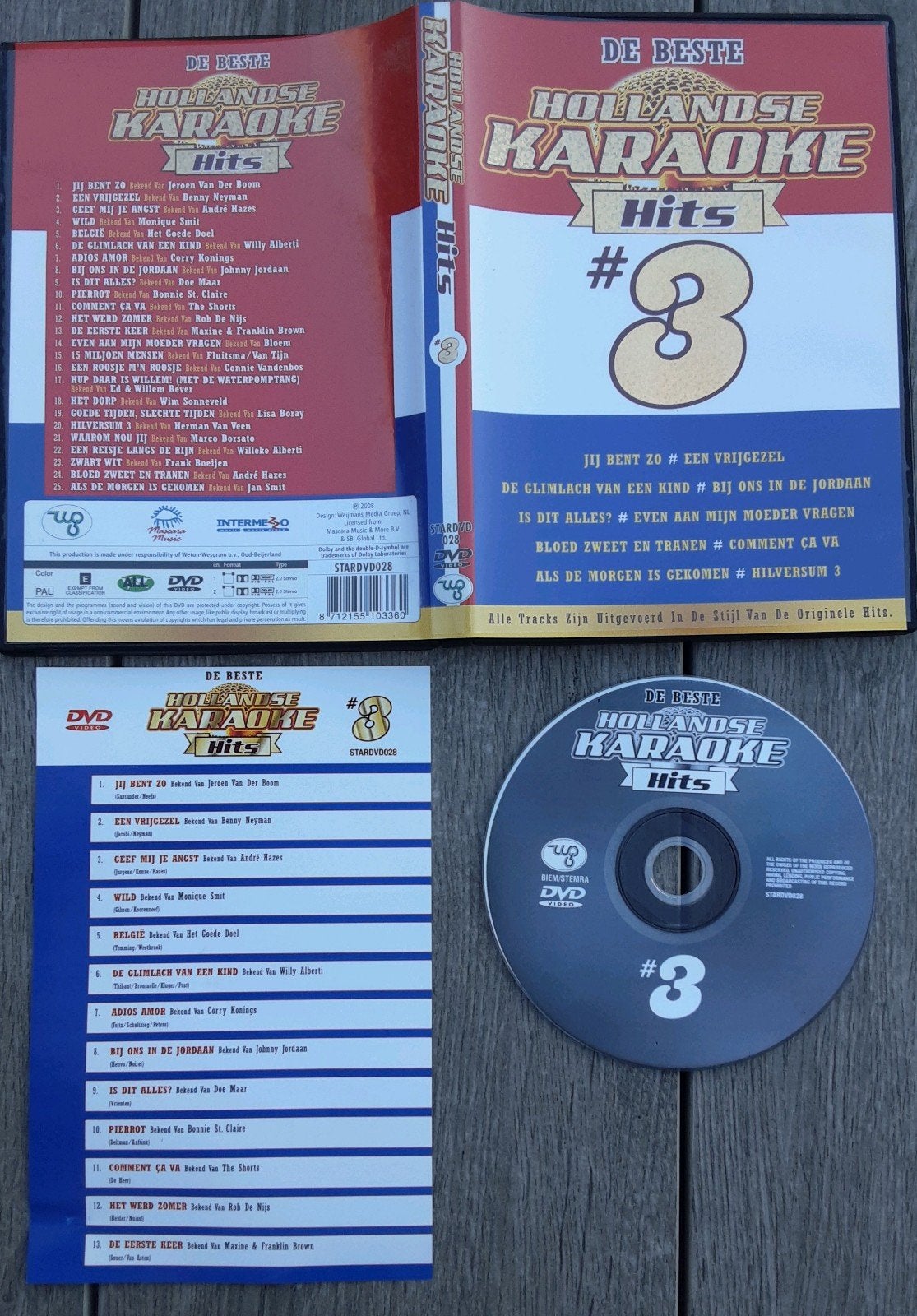 De Beste Hollandse Karaoke Hits #3 DVD, Cd's en Dvd's, Gebruikt, Karaoke, Alle leeftijden, Inclusief doosje