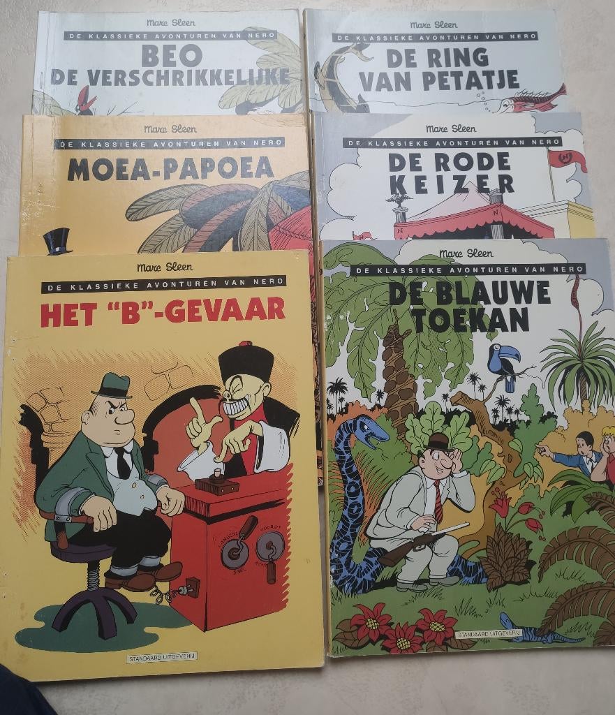 6 stripboeken van Marc Sleen, zie nummers en titels, Boeken, Stripboeken, Eén stripboek, Ophalen, Zo goed als nieuw