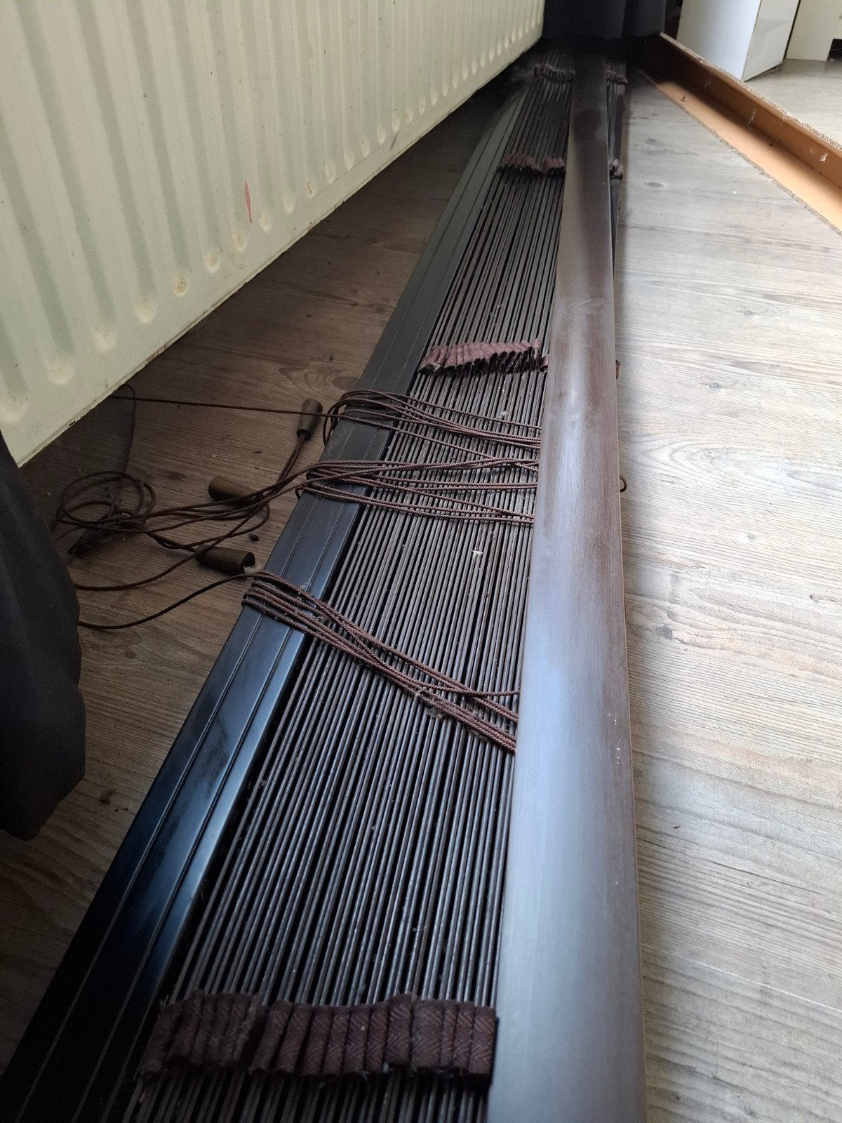 houten jaloezie, Huis en Inrichting, Ophalen, Jaloezie, Gebruikt, Bruin