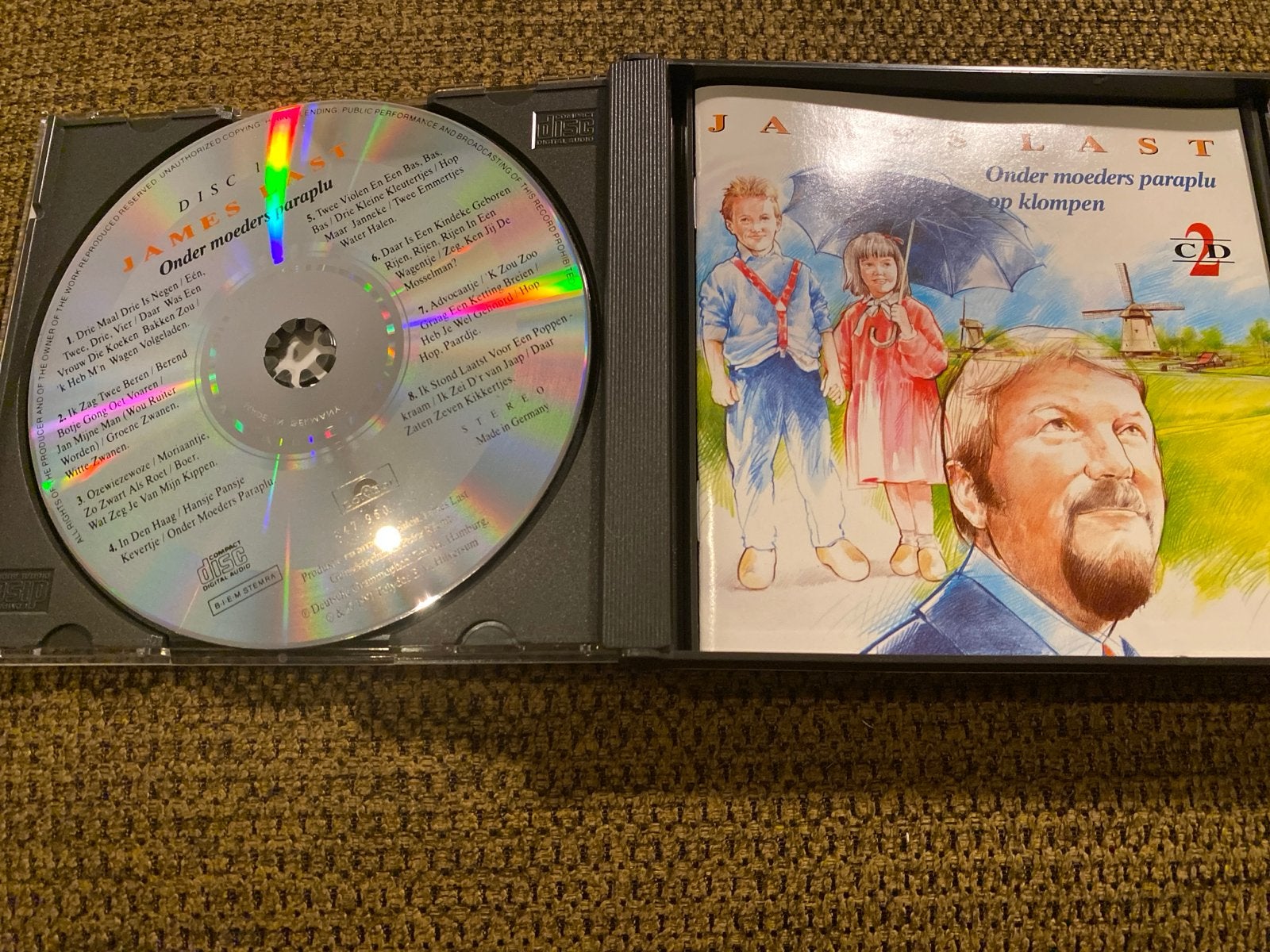 James Last - Onder moeders paraplu / Op klompen (2CD), Overige genres, Ophalen of Verzenden, Zo goed als nieuw, Inclusief boekje