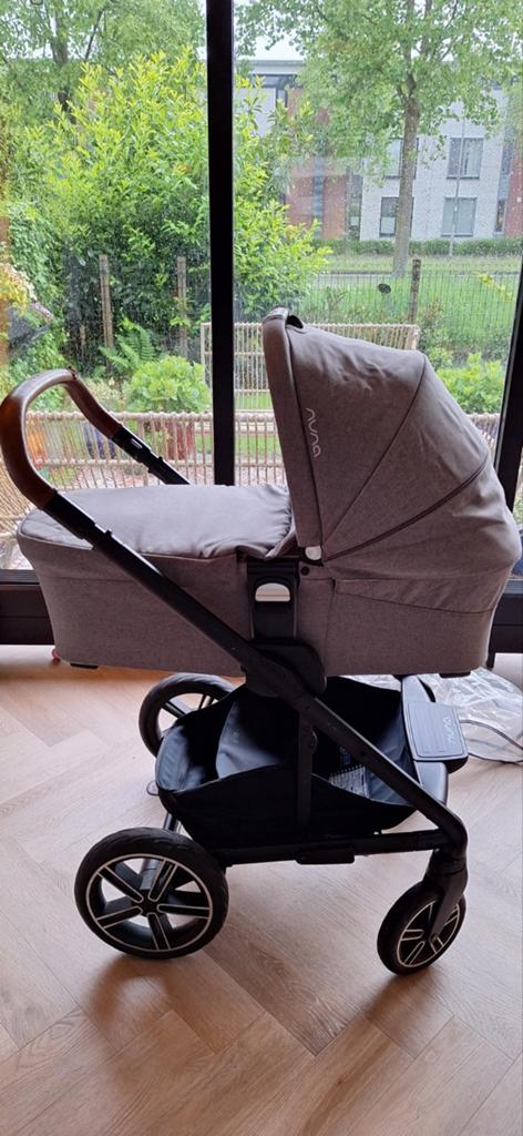 Nuna Mixx Next kinderwagen: complete set + extra's | granite, Gebruikt, Combiwagen, Verstelbare duwstang, Ophalen