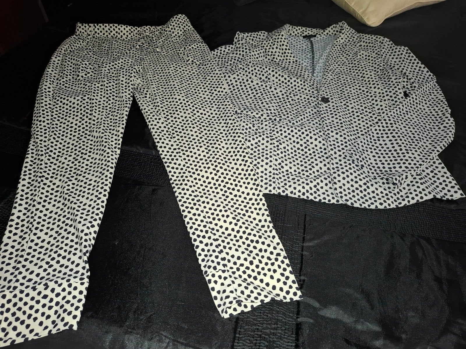 g-maxx travelstof setje  jasje l en broek m zgan, Kostuum of Pak, Zwart, Maat 42/44 (L), Ophalen of Verzenden