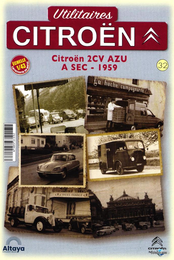 Citroen 2CV AZU '59  ASEC schaal 1/43 Utilitaires Citroen 32, Verzenden, Nieuw, Auto, Norev