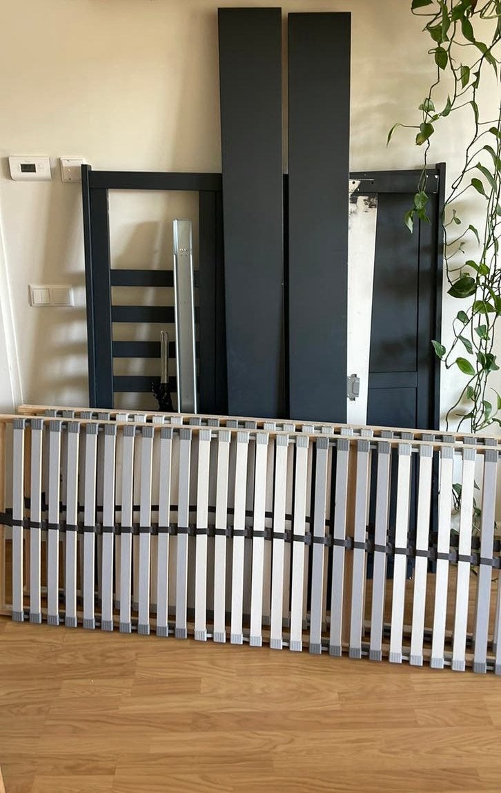 Ikea HEMNES bed 140x200 + matras Hovag, Ophalen, Gebruikt, Tweepersoons, 140 cm