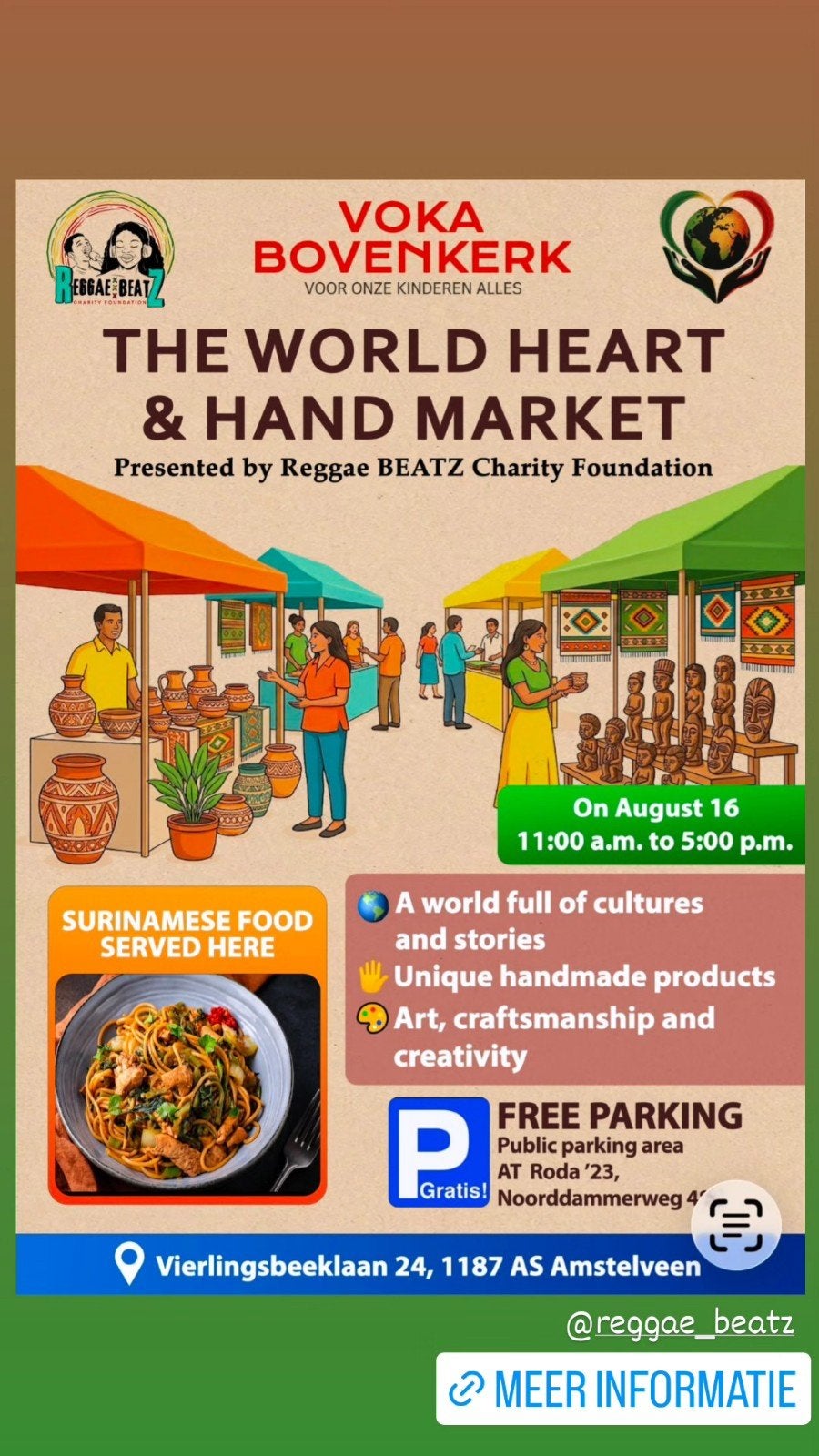 Heart & Hand Market!  16 Augustus, Drie personen of meer