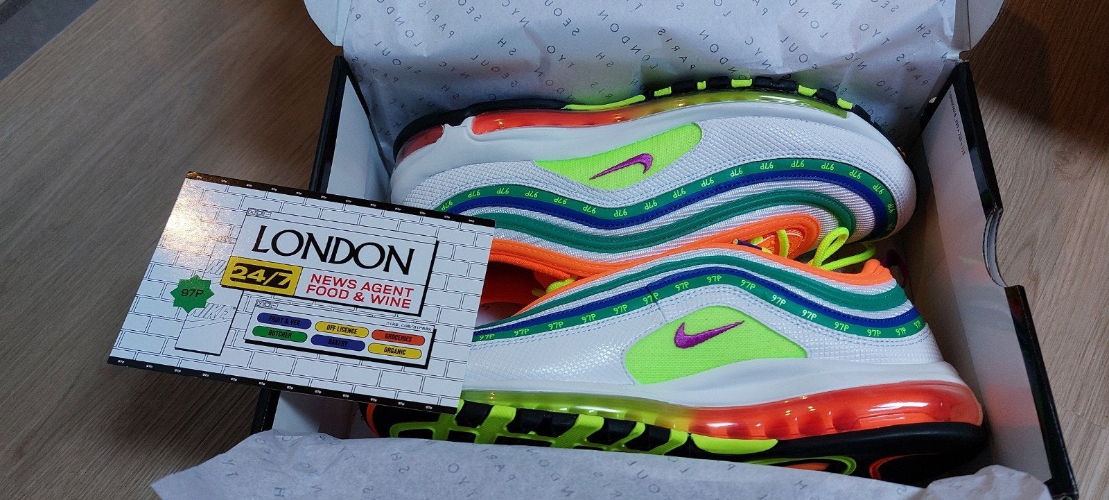 nike air max 97 on air london 44.5eu, Kleding | Heren, Ophalen, Nieuw, Overige kleuren