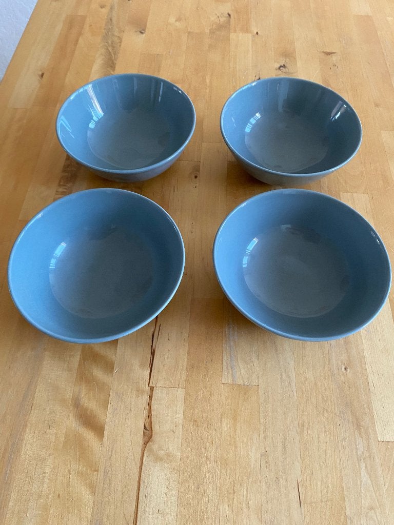 4 Vivo Villeroy en Boch kommen grijs, Huis en Inrichting, Gebruikt, Vivo, Ophalen of Verzenden, Kom(men)
