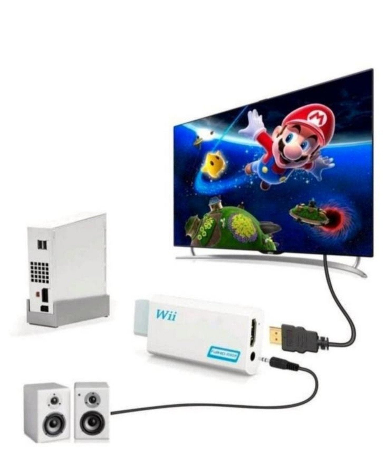 Wii naar HDMI Adapter Full HD 1080P Converter, Ophalen of Verzenden, Nieuw, Zonder controller