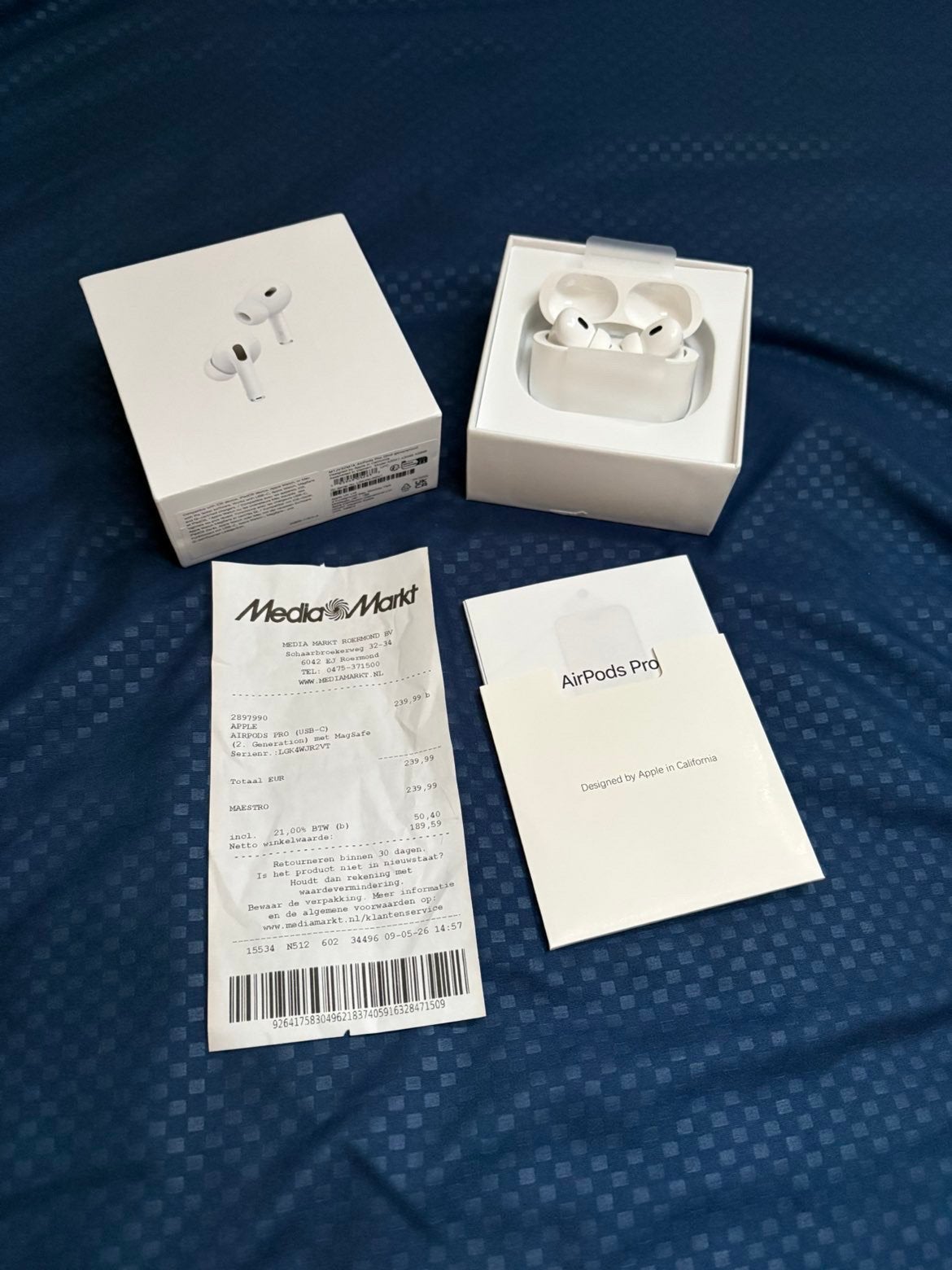 AirPods Pro 2 (ORIGINEEL BEWIJS) Apple Care en bon