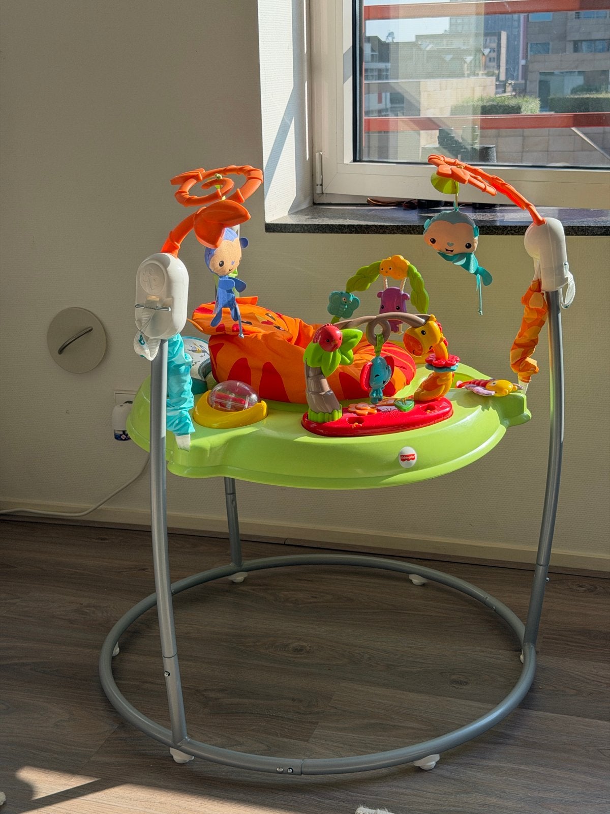 Fisher-Price Jumperoo Rainforest, Ophalen of Verzenden, Zo goed als nieuw, Overige typen, Met licht