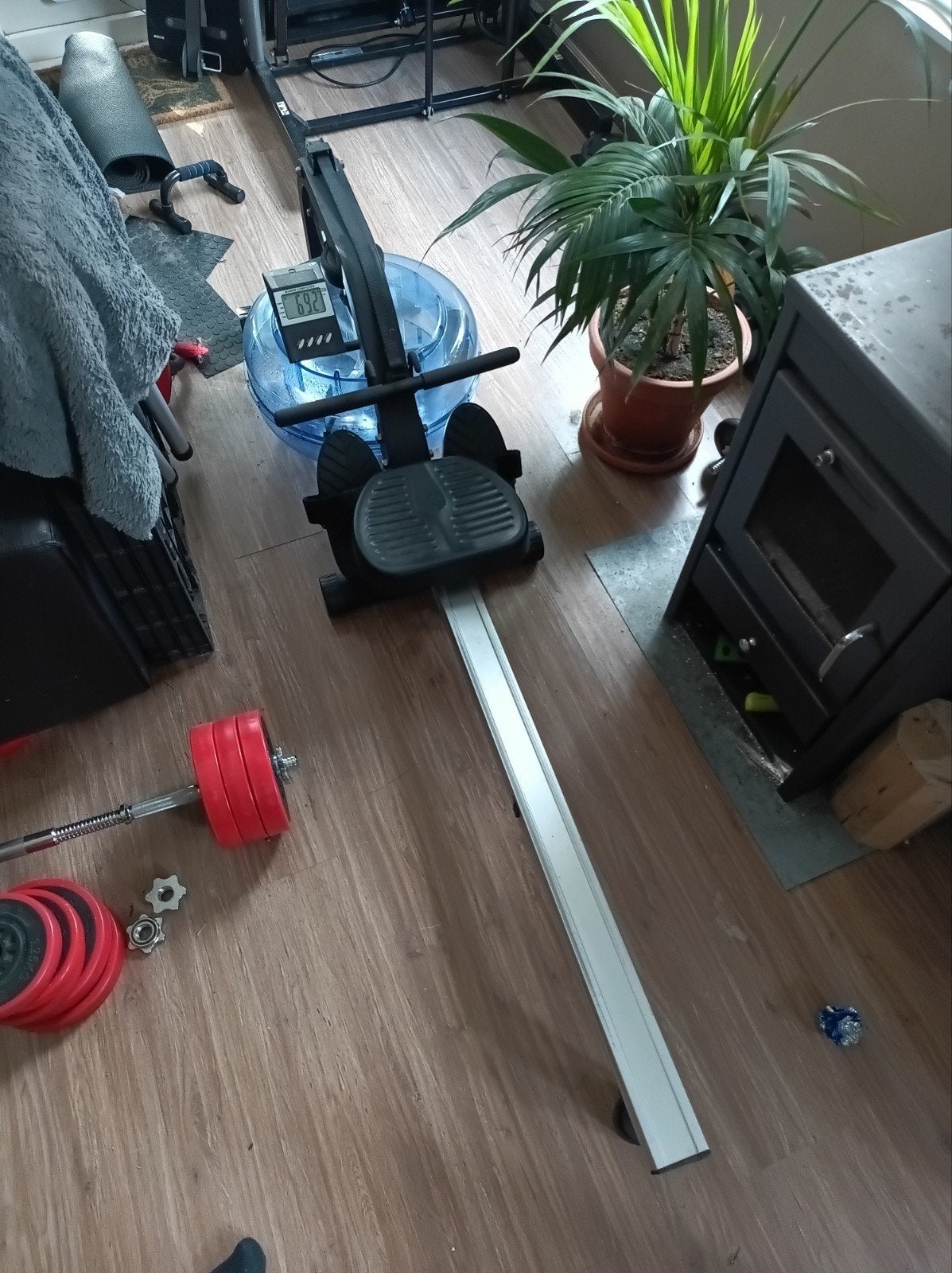 Neptune Roeitrainer op waterweerstand, Ophalen, Gebruikt, Metaal, Roeitrainer
