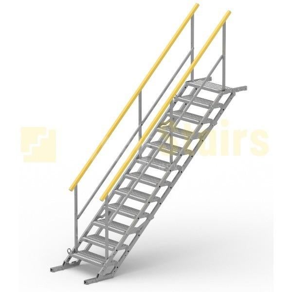4x taludtrap, bouwtrap, steigertrap, 2x6 1x9 1x12 treden, Doe-het-zelf en Verbouw, Ladders en Trappen, Ophalen
