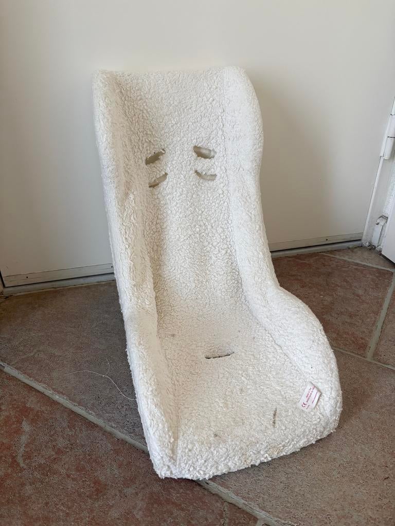 Witte universele bakfiest stoel voor baby, Ophalen of Verzenden, Gebruikt, 16 inch