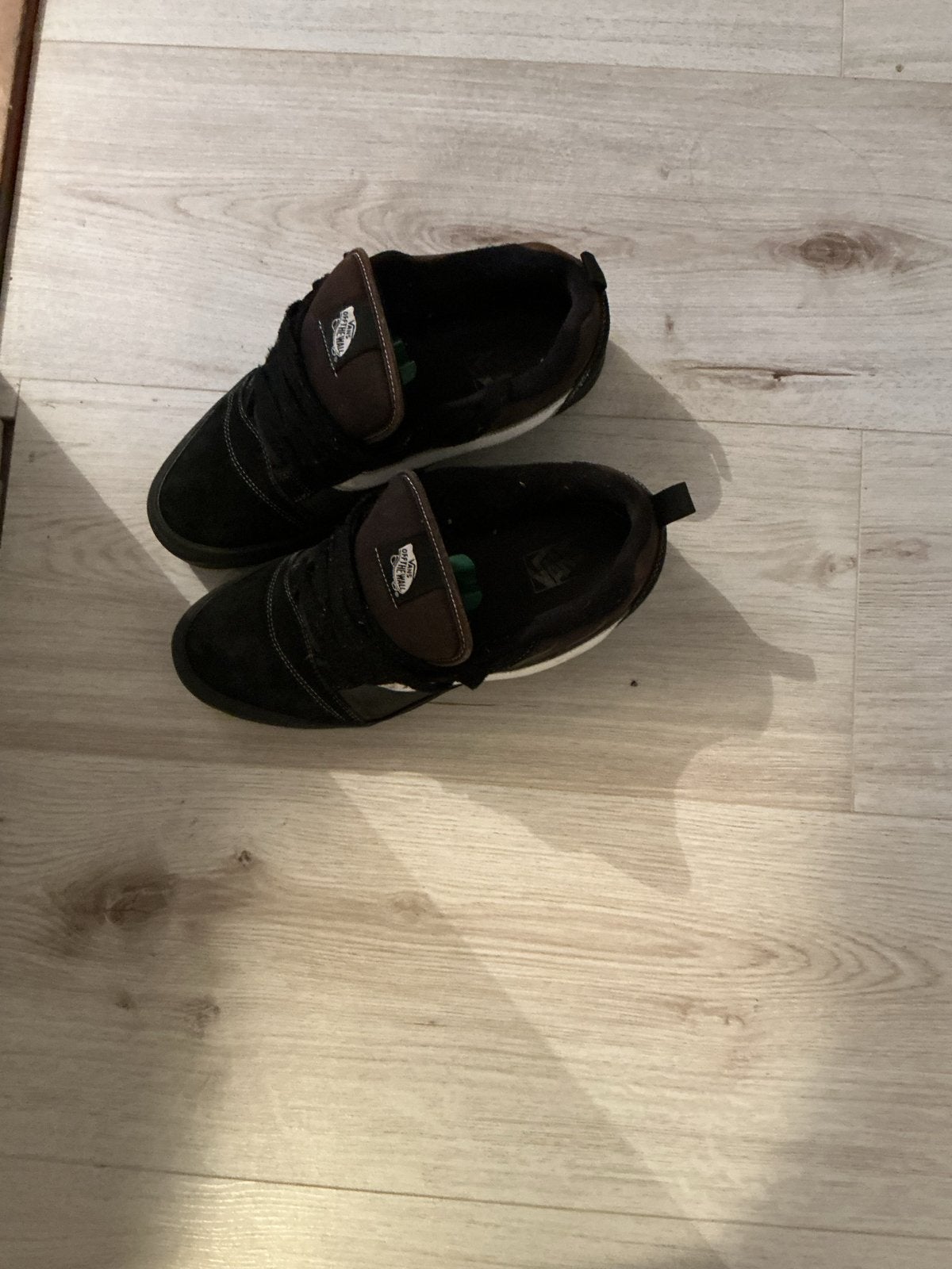 Vans Knu Skool Black Flames - Maat 46, Ophalen, Gedragen, Zwart, Sneakers of Gympen