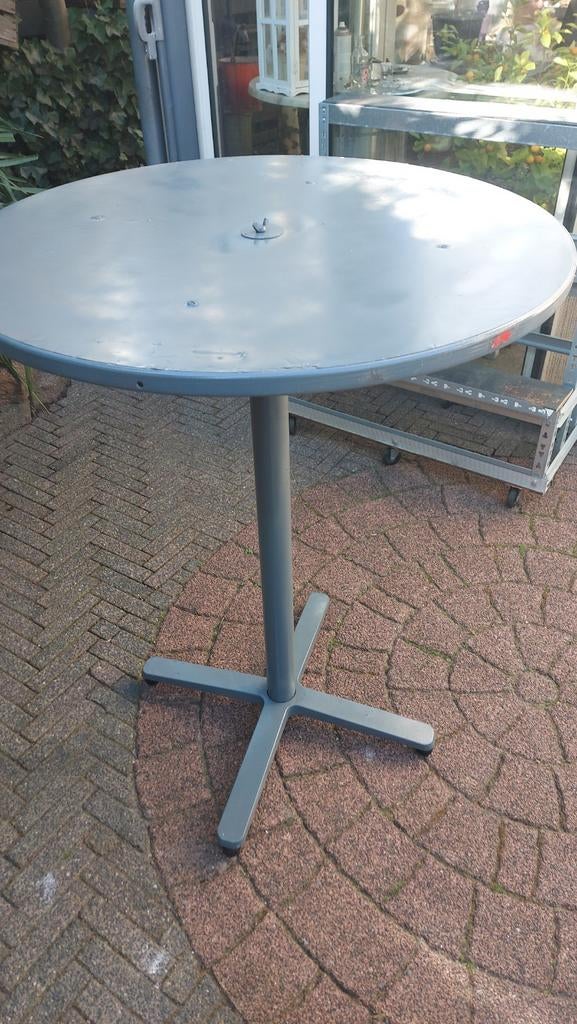 Stevige ronde hangtafel - grijs, Ophalen, Gebruikt