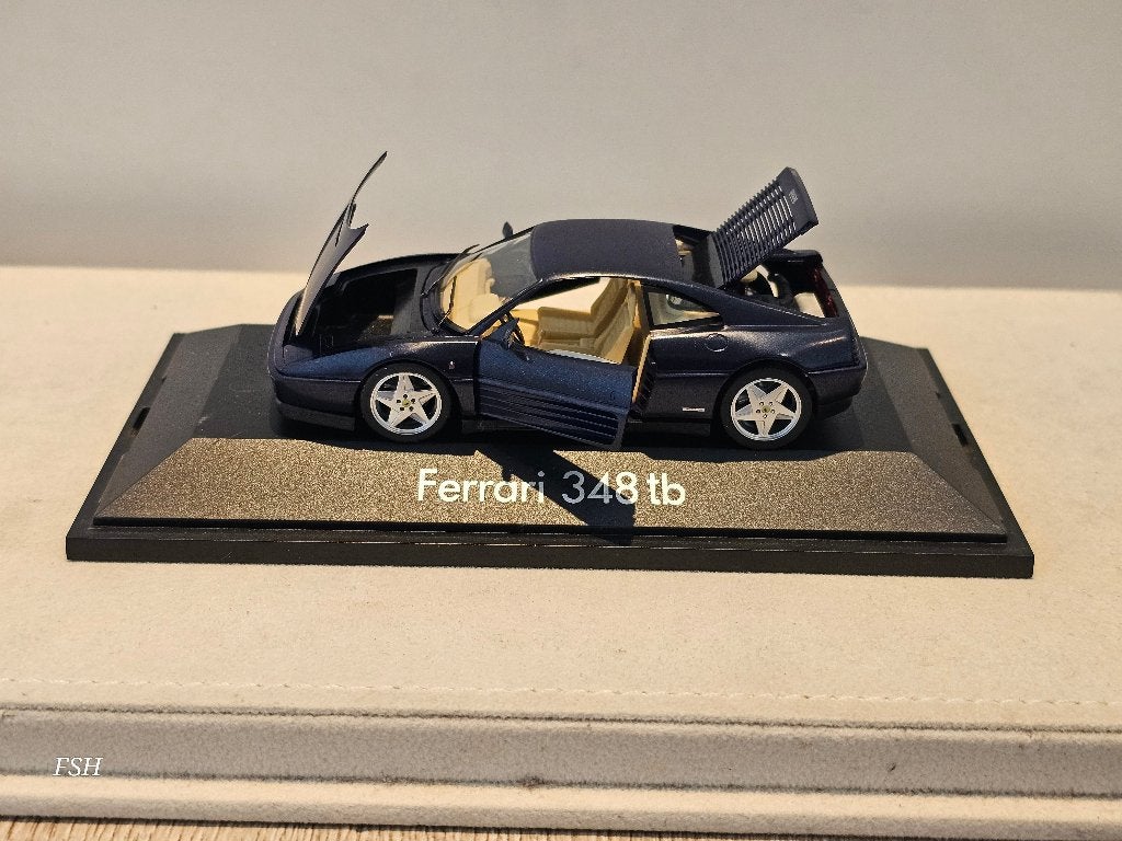 Ferrari 348 TB, paars, HERPA High Tech Collection., Ophalen of Verzenden, Zo goed als nieuw, Auto, Overige merken