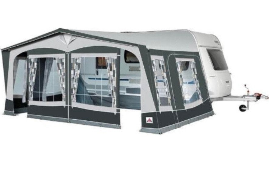 Dorema President XL 300 voortent maat 14 met aluminium frame, Ophalen, Gebruikt, Ten Cate All Season 240g/m2, Dorema