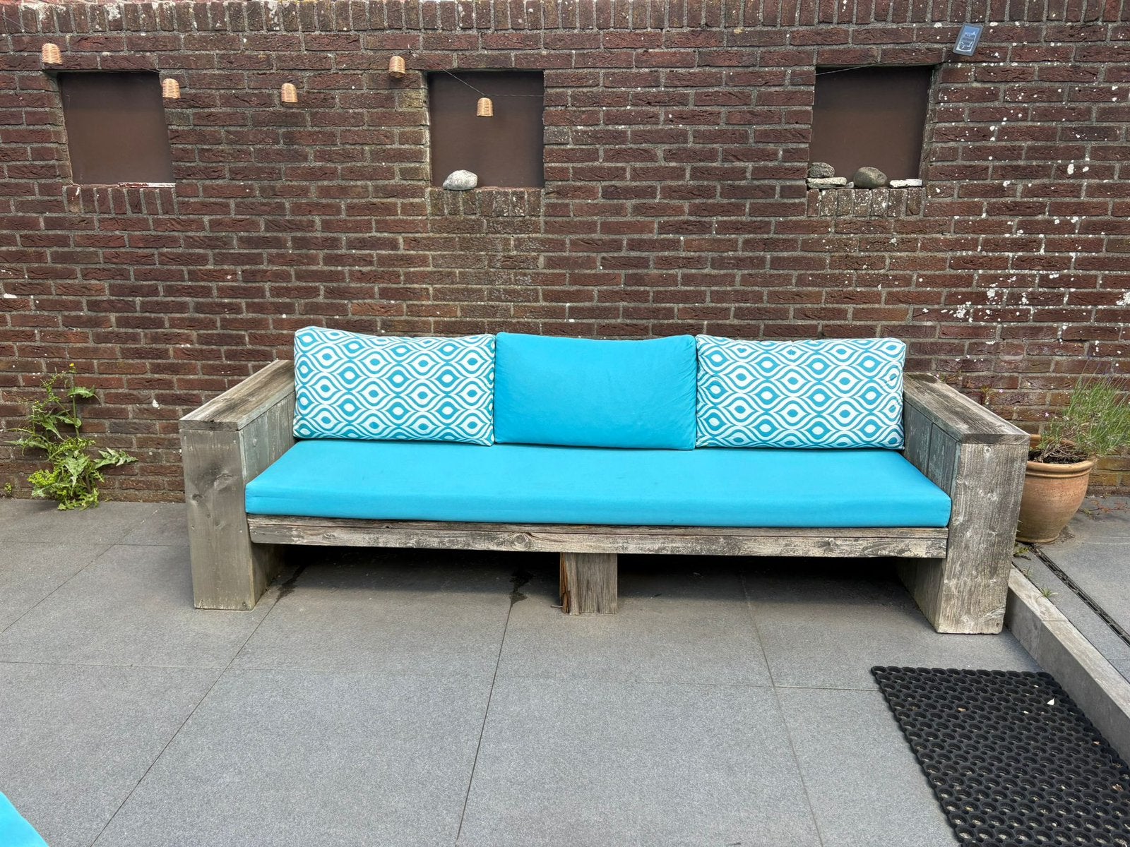 Kussenset voor loungebank, Ophalen, Zo goed als nieuw