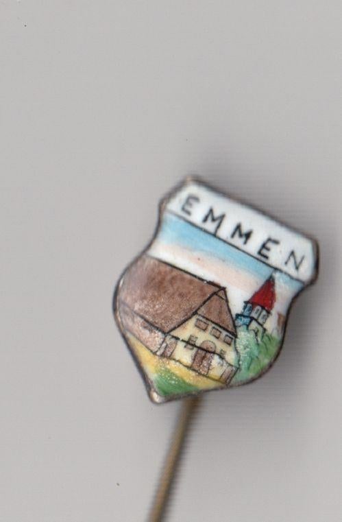 Emmen speldje, Gebruikt, Niet vindbaar, Niet vindbaar, Speldje of Pin