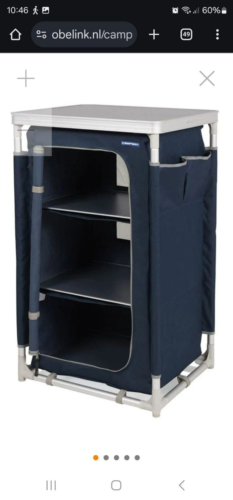 Campart CU-0410 Nantes campingkast - Zo goed als nieuw, Ophalen of Verzenden