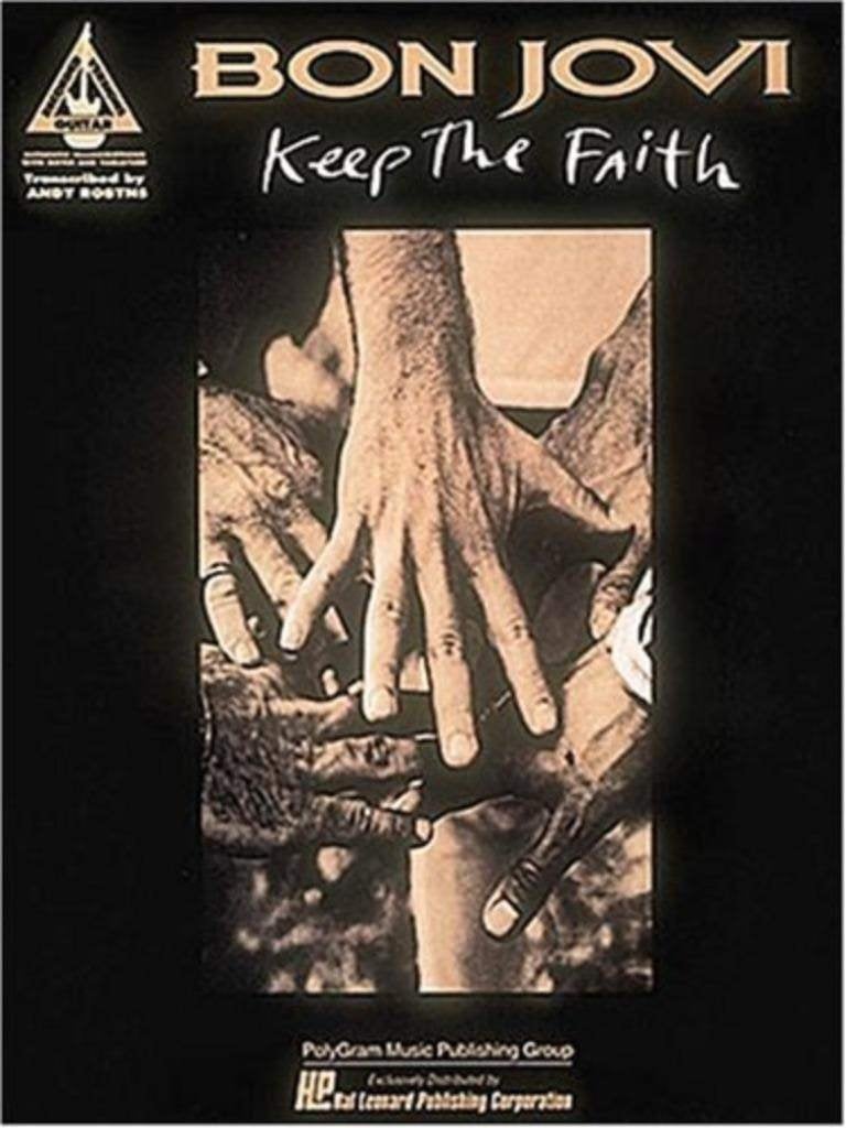 gitaar--Guitar--ook TAB--Bon Jovi---keep the faith-songbook, Ophalen of Verzenden, Artiest of Componist, Populair, Gitaar