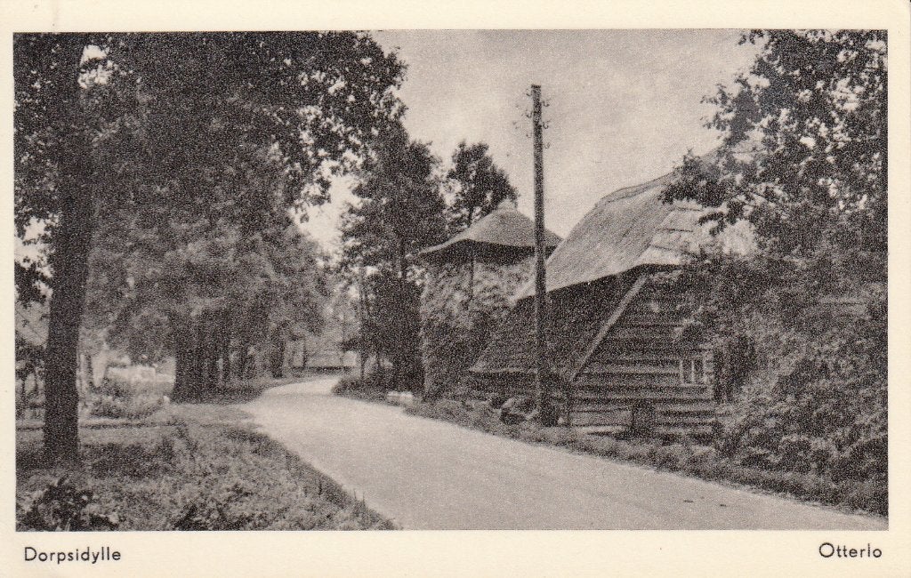 Otterlo   -   dorpsgezicht                        =0005=, Ophalen of Verzenden, 1940 tot 1960, Ongelopen, Gelderland