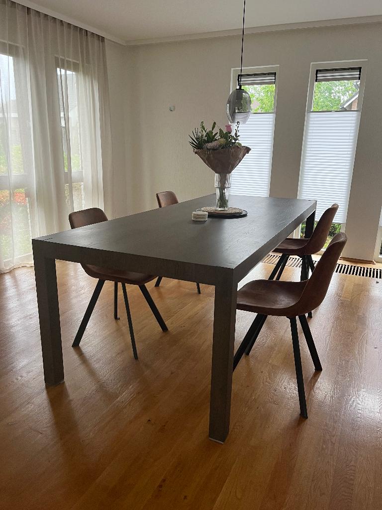 Eettafel Goossens 240 x 100 cm, Huis en Inrichting, Tafels | Eettafels, Ophalen, Gebruikt, 100 tot 150 cm, 200 cm of meer