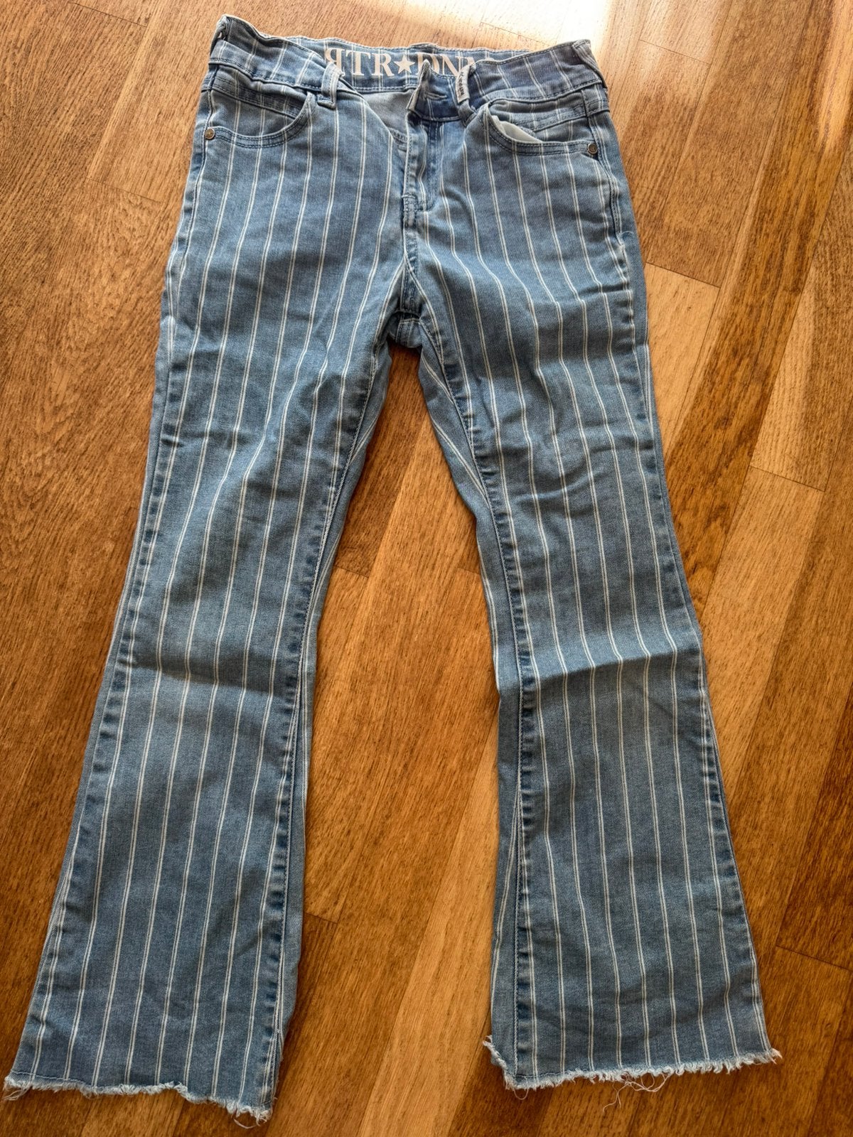 Retour flare spijkerbroek 146 152, Kinderen en Baby's, Kinderkleding | Maat 146, Ophalen of Verzenden, Zo goed als nieuw, Meisje