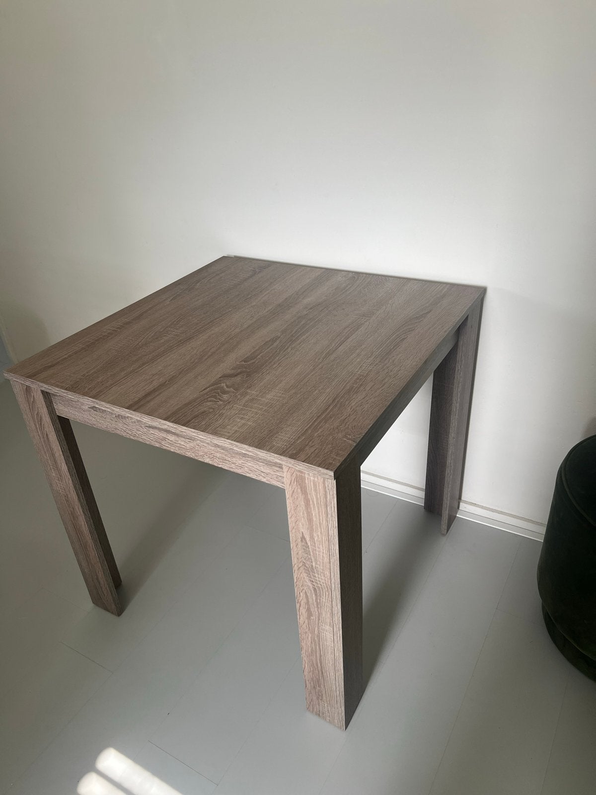 Eettafel Sepp Leenbakker - Donker Eikenkleur 80x80cm, Huis en Inrichting, Ophalen, 50 tot 100 cm, Vierkant, 50 tot 100 cm