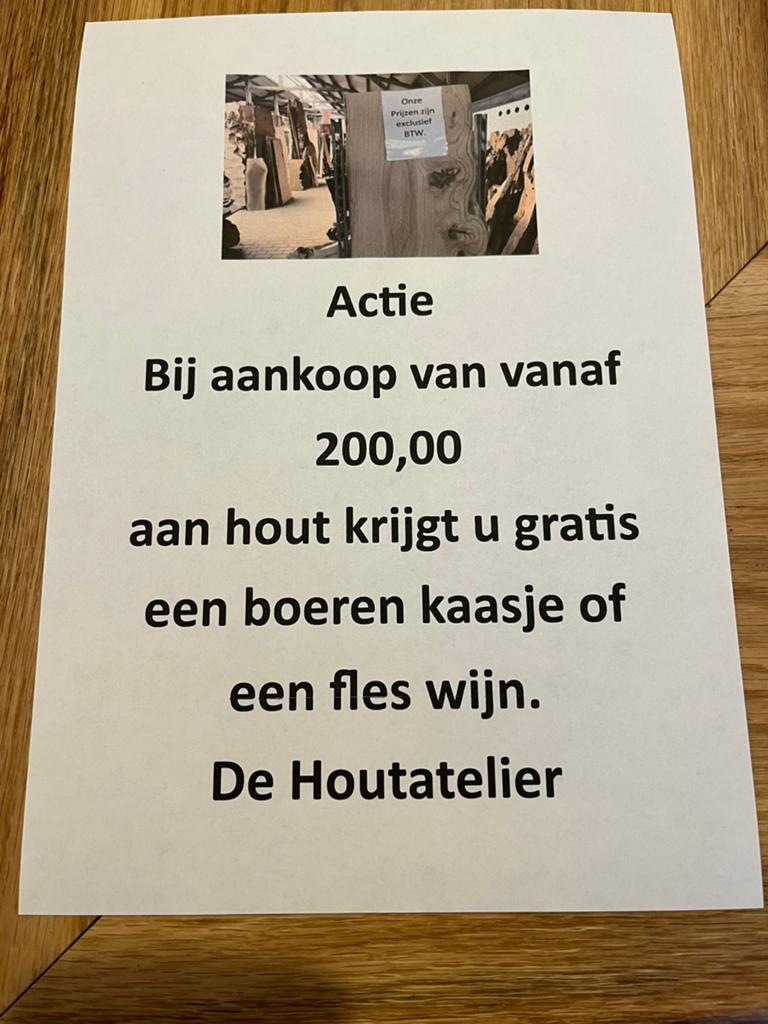 kaas of wijn gratis bij aankoop vanaf 200,00 aan wandplanken, Ophalen, Nieuw