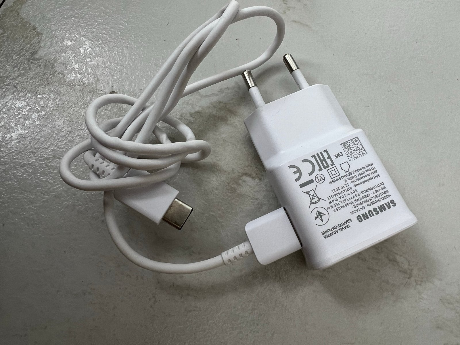 Samsung Snellader met USB-C kabel - Zo goed als nieuw, Telecommunicatie, Ophalen, Zo goed als nieuw, Snellader, USB-C