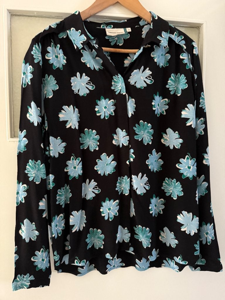 Fabienne Chapot blouse, Maat 38/40 (M), Zwart, Ophalen of Verzenden, Zo goed als nieuw