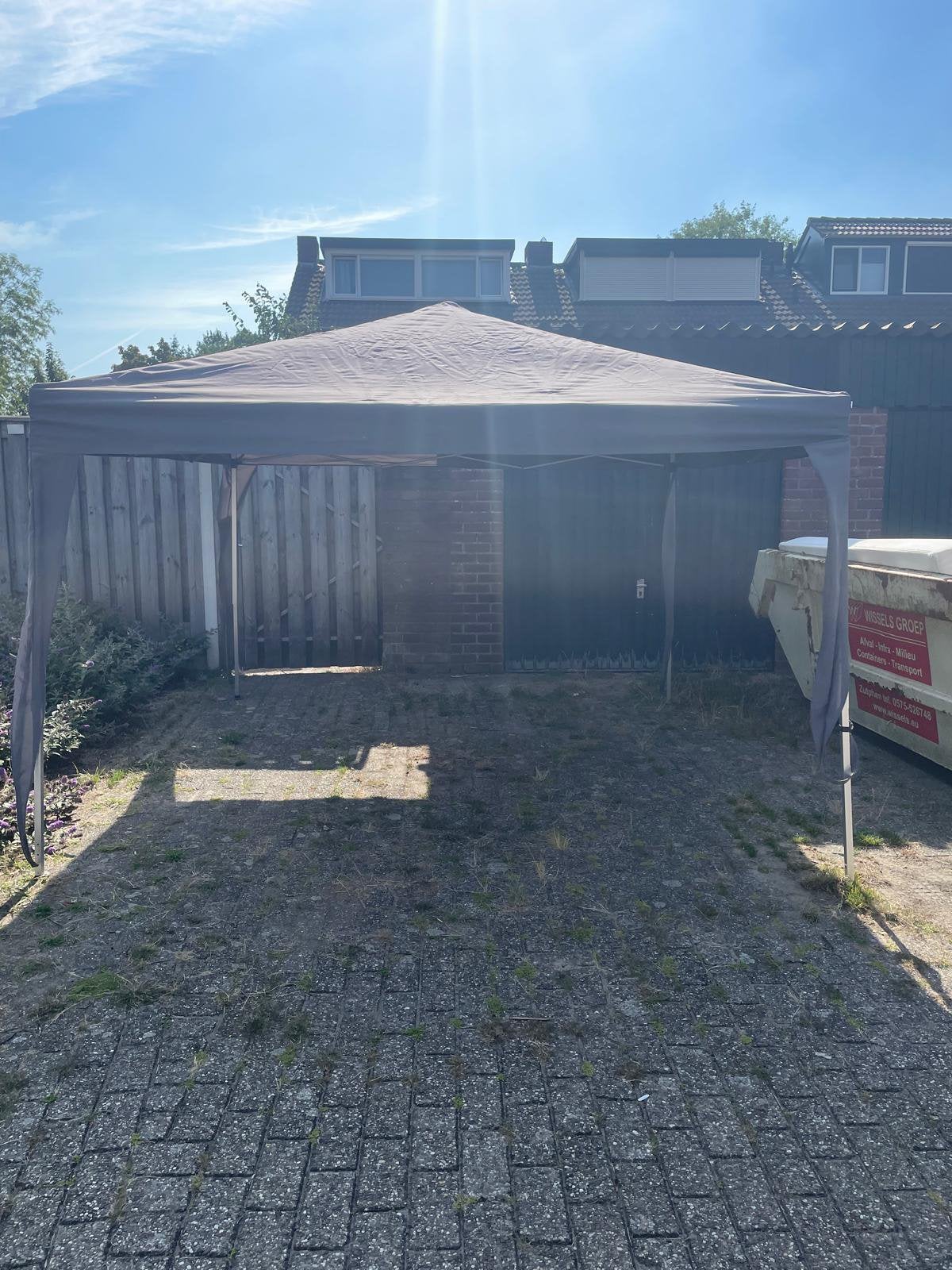 Partytent 3x3, Ophalen, Zo goed als nieuw, Minder dan 5 meter