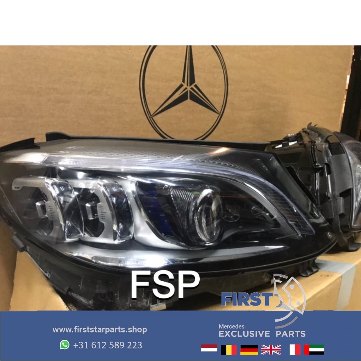 W205 Facelift Multibeam LED koplamp set Mercedes C Klasse ko, Auto-onderdelen, Gebruikt, -, Ophalen of Verzenden, -