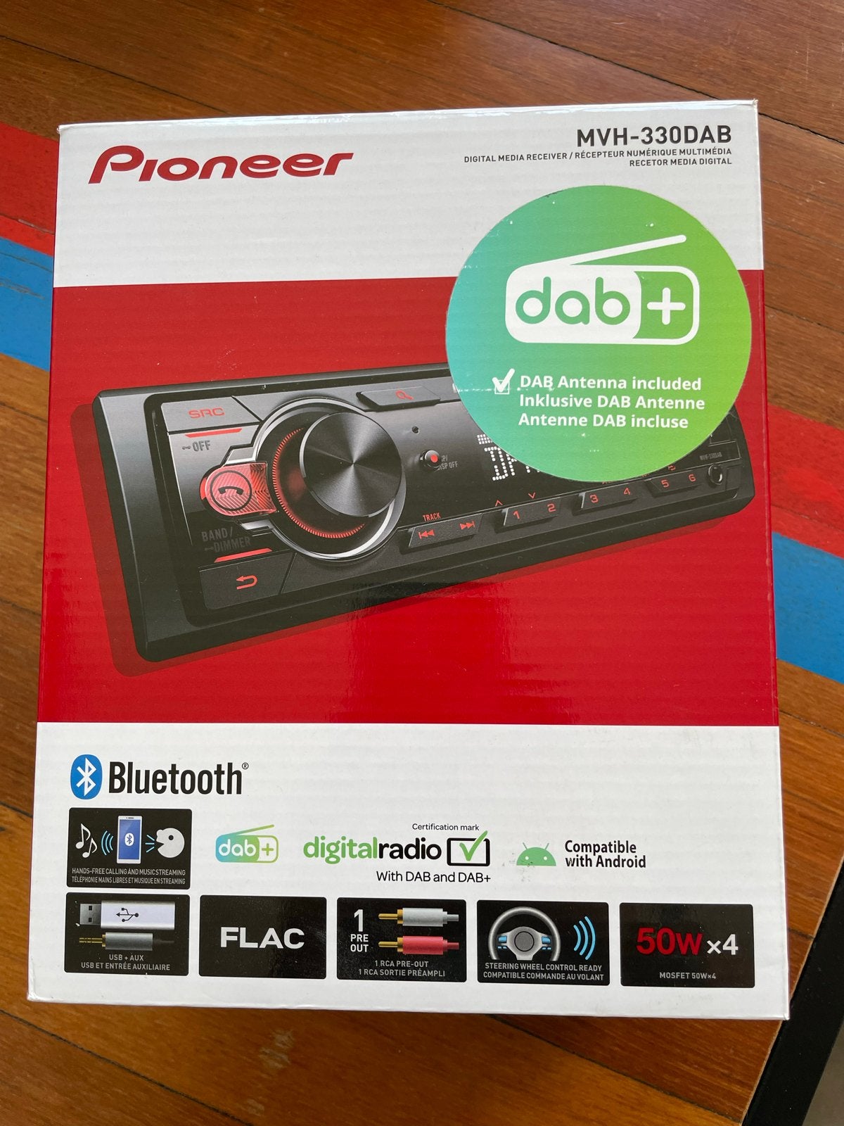 Nieuwe Pioneer MVH-330DAB Autoradio met DAB+ en Bluetooth, Ophalen of Verzenden, Nieuw