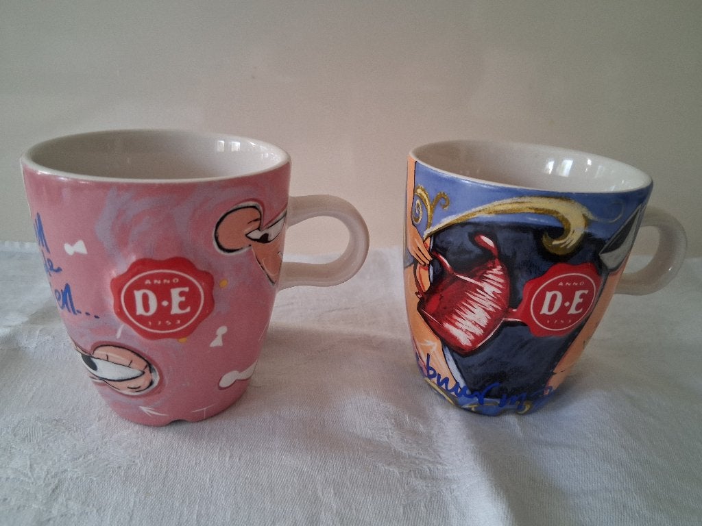 Douwe Egberts senseo mokjes, Huis en Inrichting, Keuken | Servies, Ophalen of Verzenden, Zo goed als nieuw, Overige stijlen, Kop(pen) en/of Schotel(s)