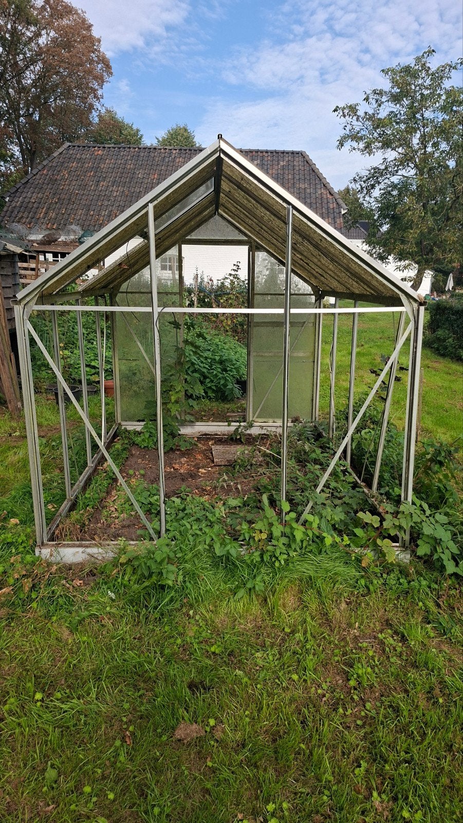 Gebruikte Kweekkas - Aluminium Frame & Polycarbonaat Panelen, Kweekkas, Ophalen of Verzenden, Aluminium, Polycarbonaat