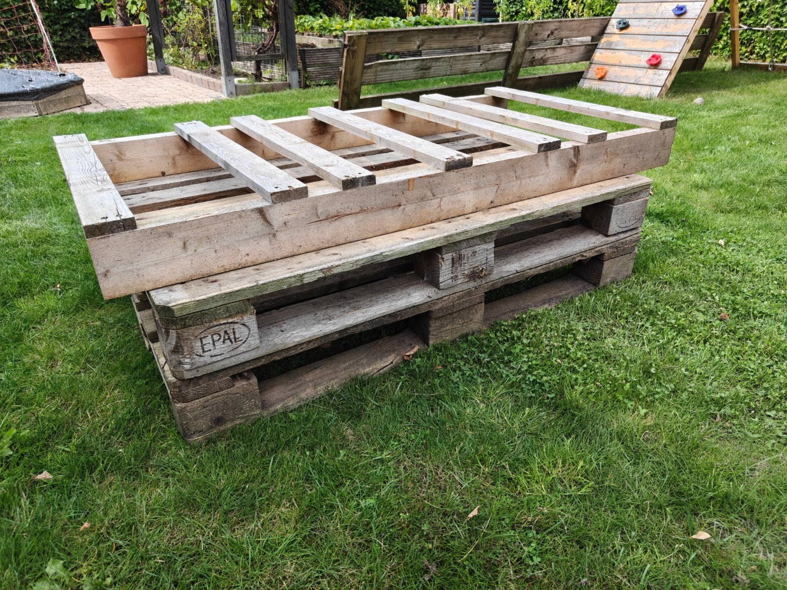 3 houten pallets - gratis, Ophalen, 50 mm of meer, Minder dan 200 cm, Vuren