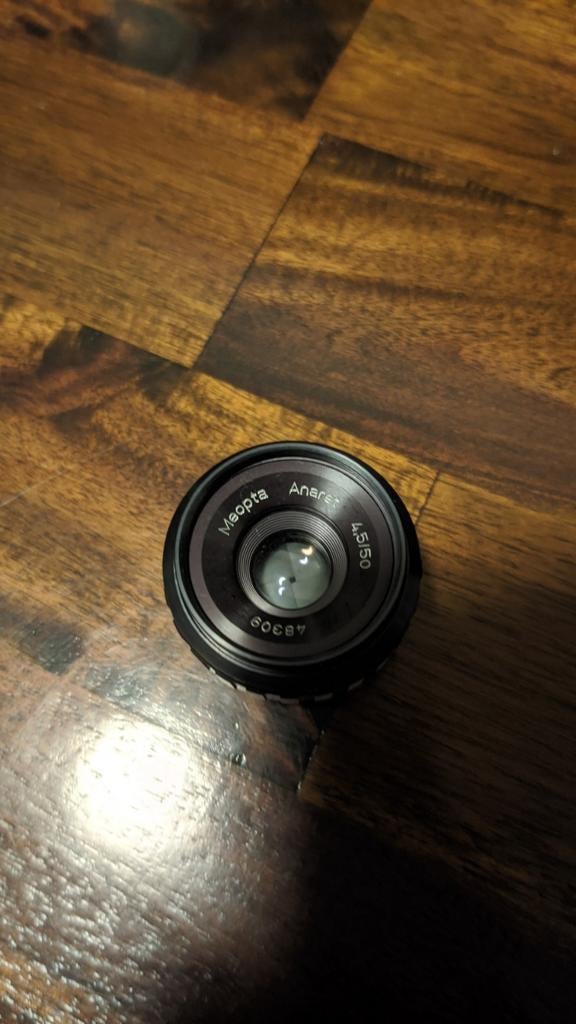 Meopta Anaret 4.5/50 vergroterlens, Ophalen of Verzenden, Gebruikt, Doka-onderdelen