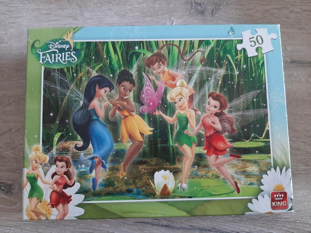Disney Fairies Legpuzzel 50 stukjes - Tinkerbell en vrienden, Kinderen en Baby's, Speelgoed | Kinderpuzzels, Gebruikt, 4 tot 6 jaar
