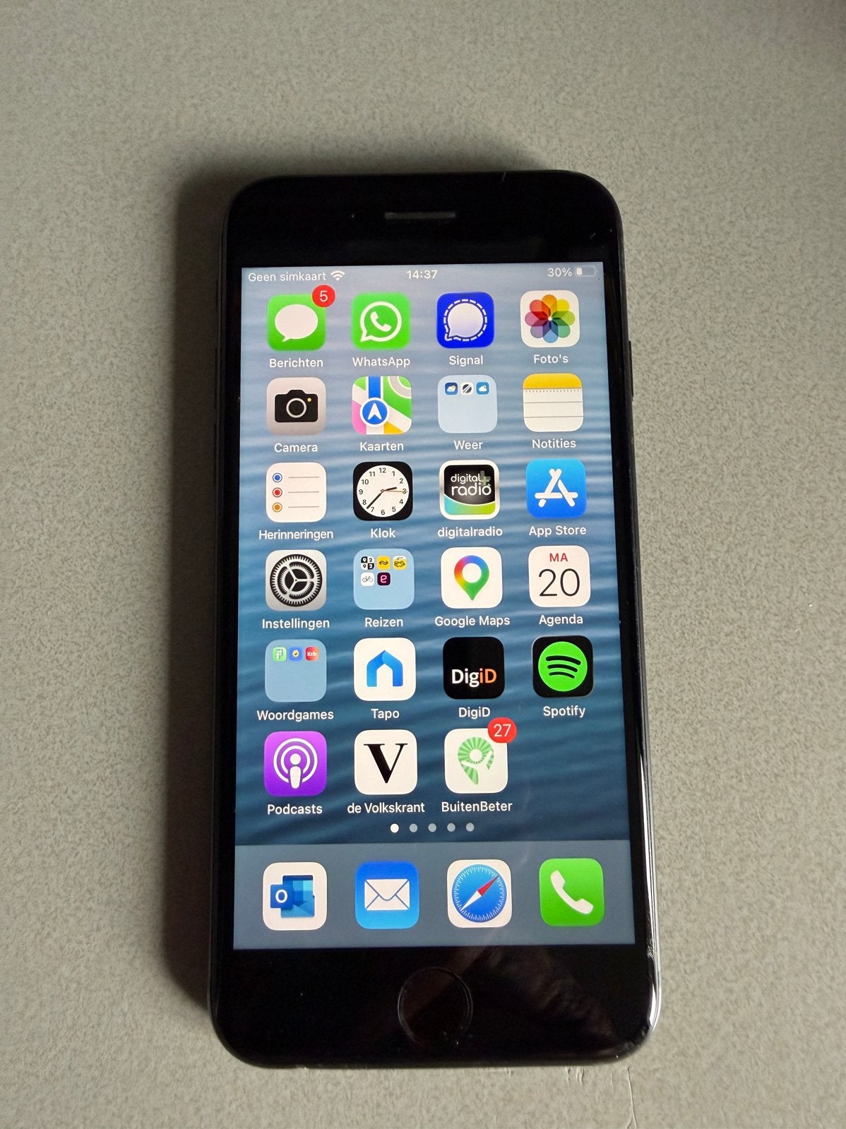 iPhone 8 256 GB - in prima staat, Telecommunicatie, Mobiele telefoons | Apple iPhone, 256 GB, 80 %, Gebruikt, Zwart