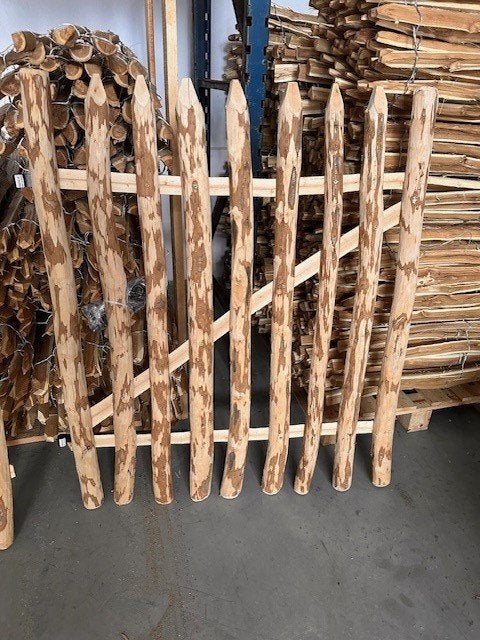 Houten poortje 100x120 loopdeurtje ambachtelijk incl beslag, Gebruikt, Ophalen of Verzenden, Draaipoort, 150 tot 200 cm