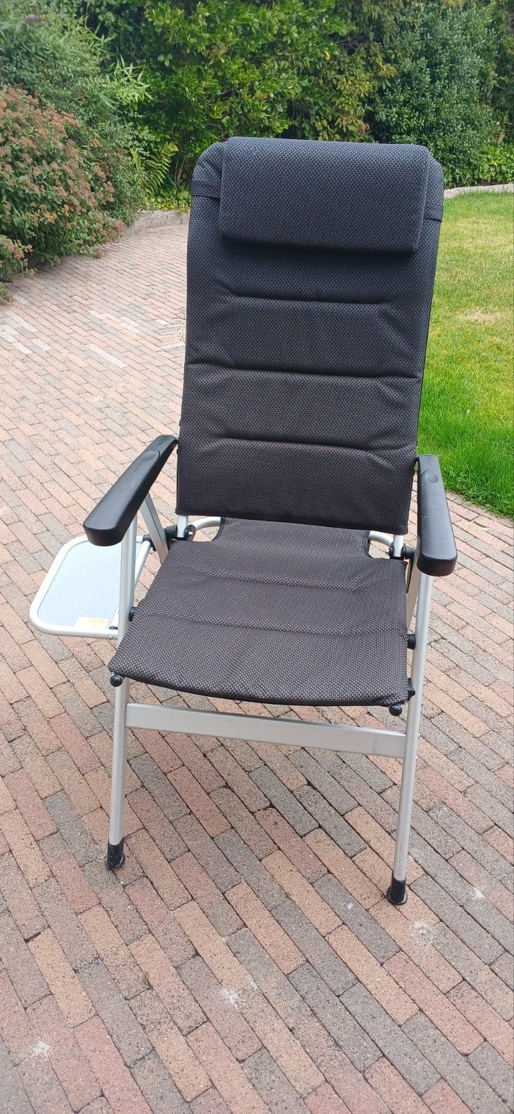 standenstoel / campingstoel anwb antraciet set van 4 stoelen, Ophalen, Zo goed als nieuw, Campingstoel