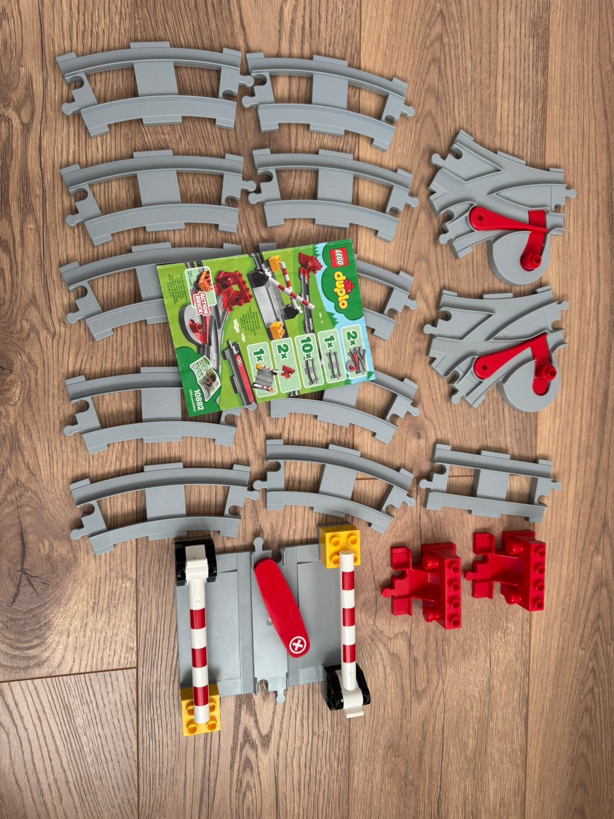 Lego Duplo 10882 Treinrails, Ophalen, Lego, Zo goed als nieuw, Complete set
