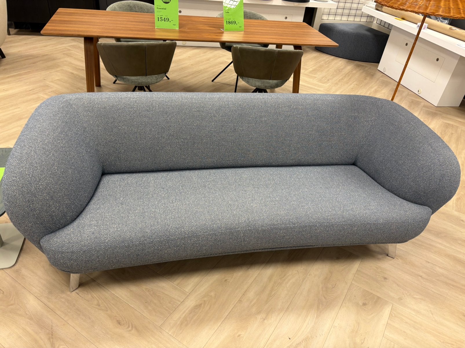 Leolux 3-zitsbank Flint, Ophalen, 150 tot 200 cm, 75 tot 100 cm, Nieuw