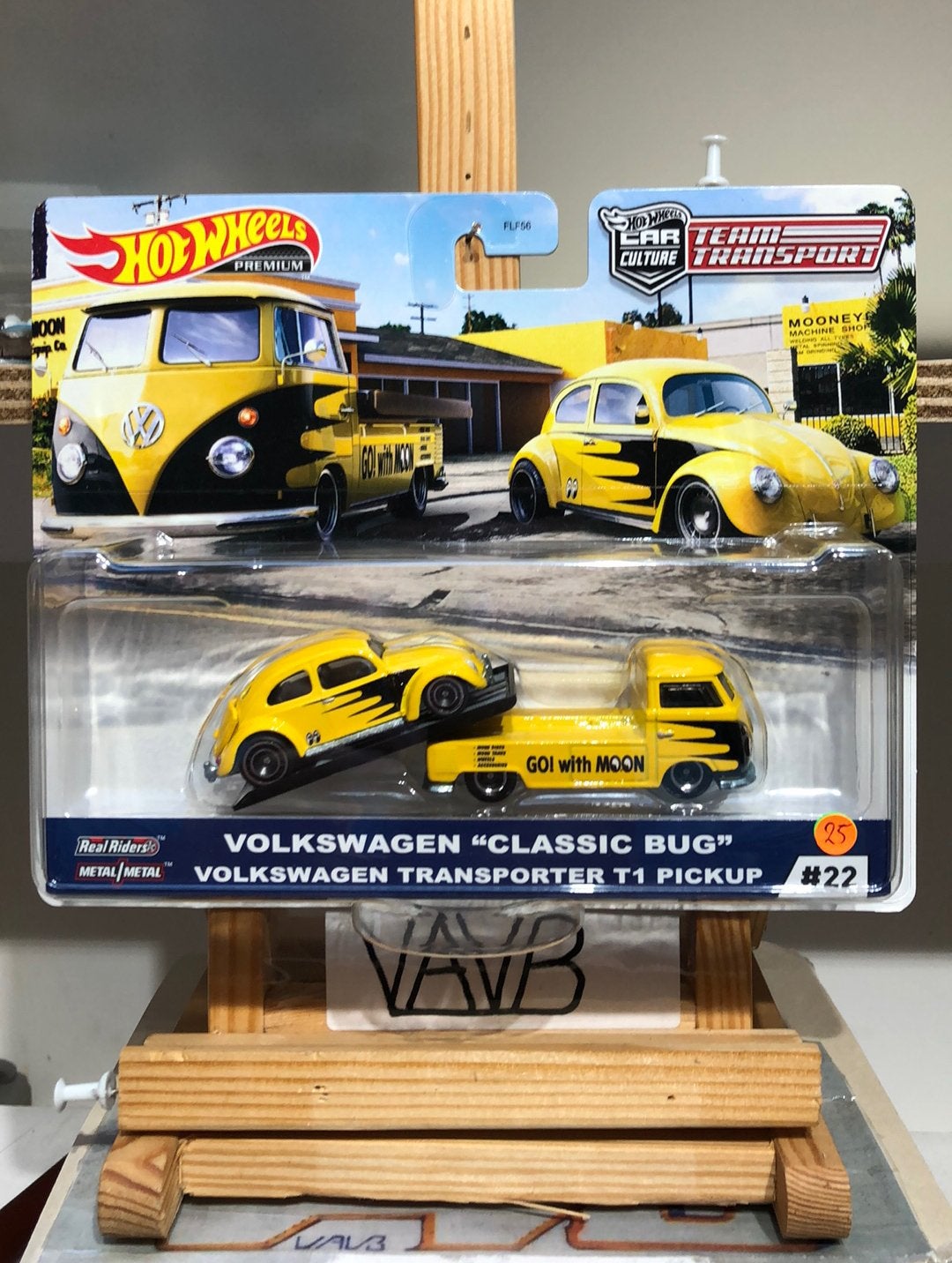 6 vw t1 en kever Hot Wheels teamtransport #22 VAVB nieuw, Nieuw, Auto
