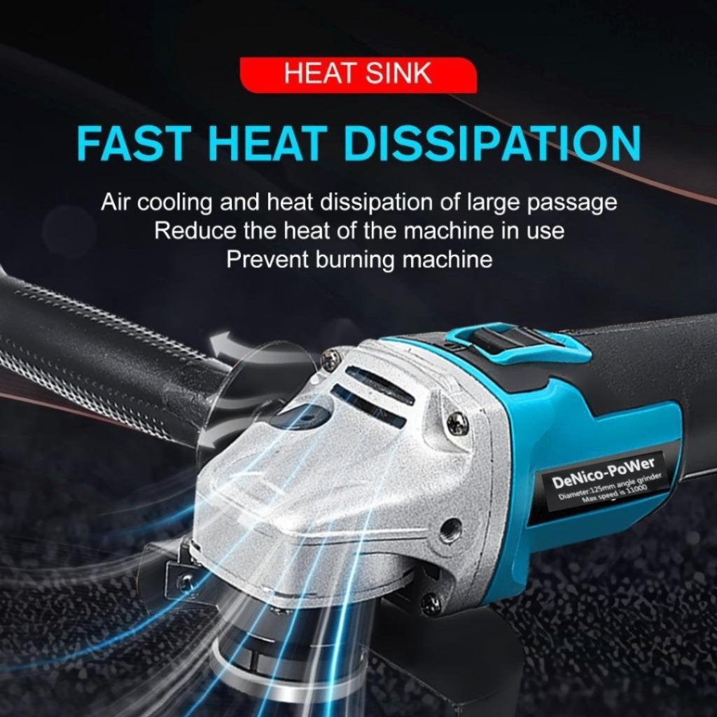 Slijptol haakseslijper Flex 850w 18v voor Makita accu LXT