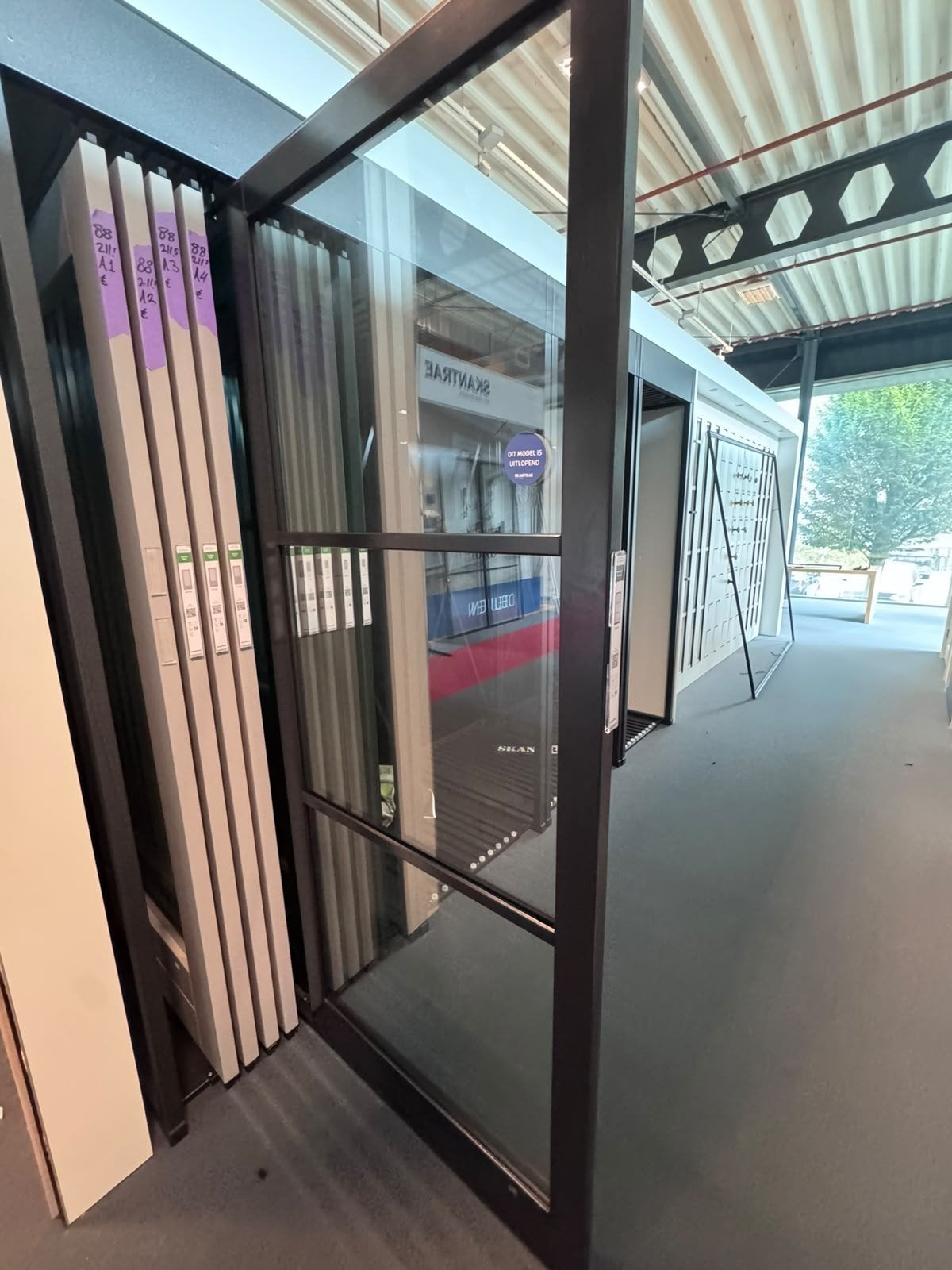 88x211,5 buitendeur skantrea Staallook thermopane glas A5, Doe-het-zelf en Verbouw, Ophalen, ., Nieuw, .